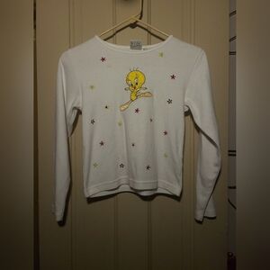 Vintage Y2k Looney Tunes Tweety Bird Long Sleeve Tshirt